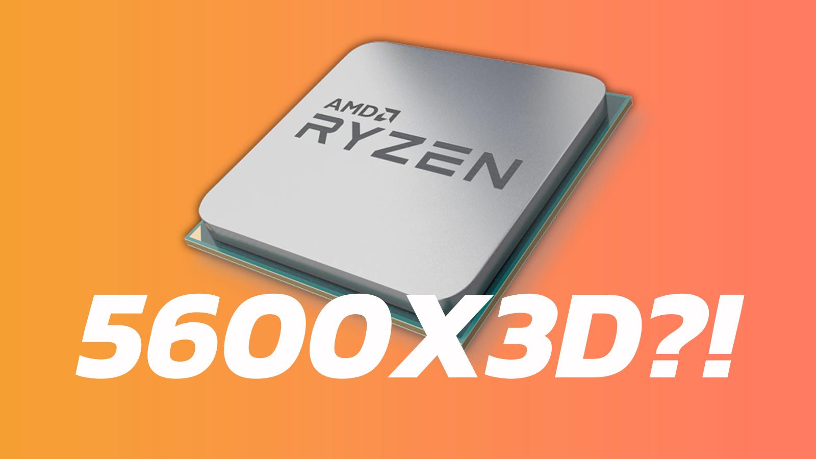 AMD CPU with 5600X3D?! in front of it