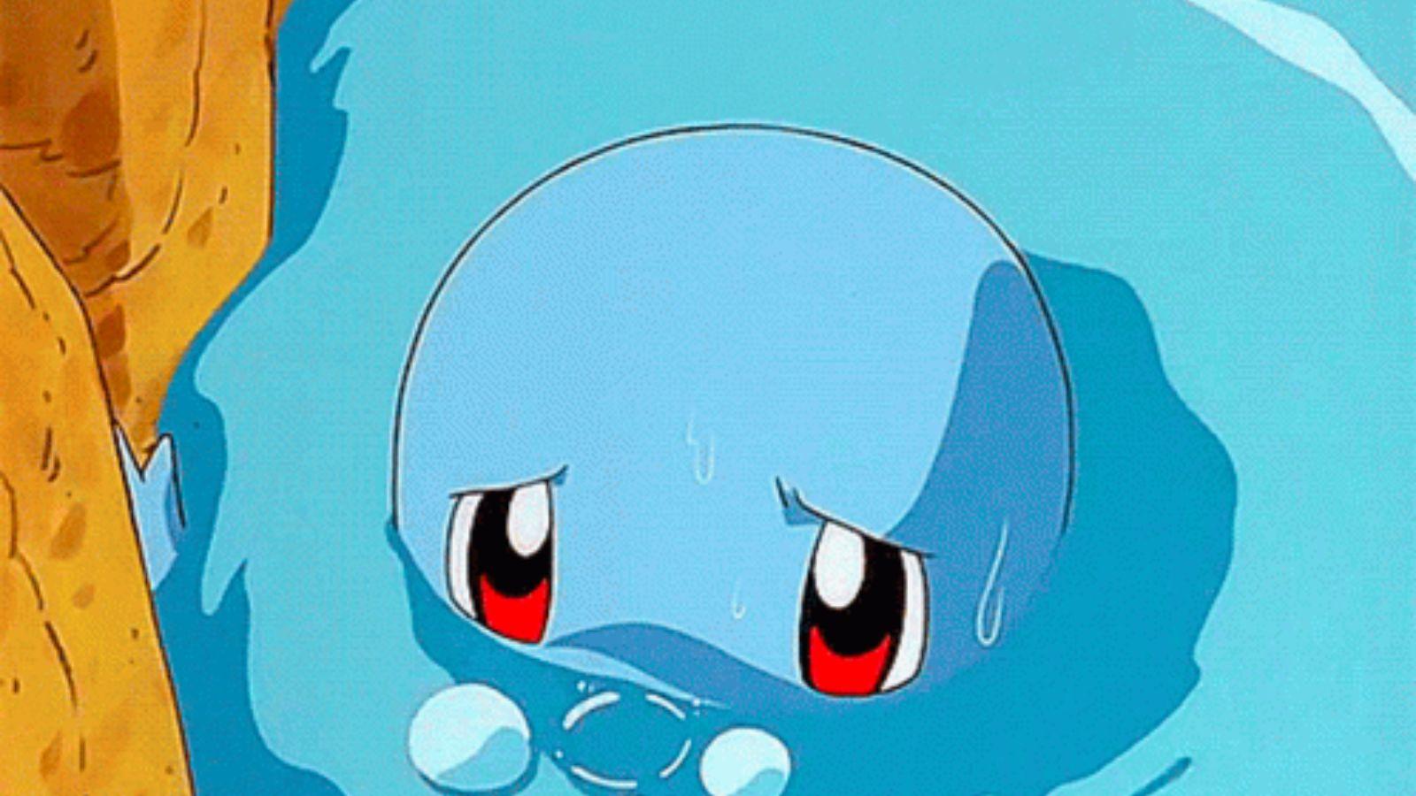 Pokemon Squirtle is sad about Pokemon Go issues