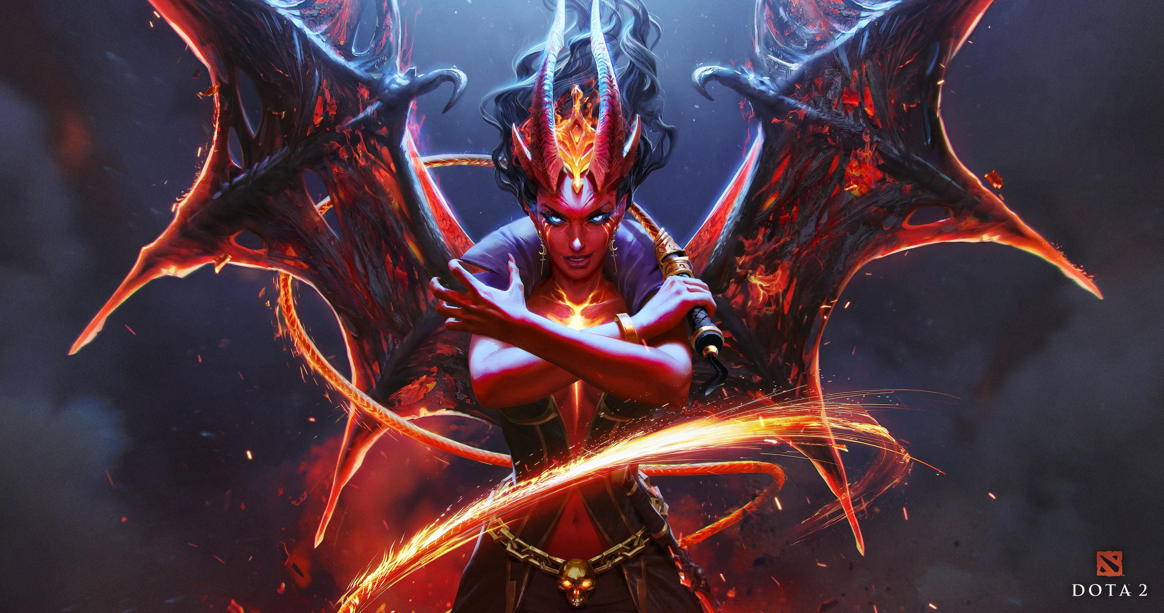 An image of Queen of Pain Arcana from Dota 2