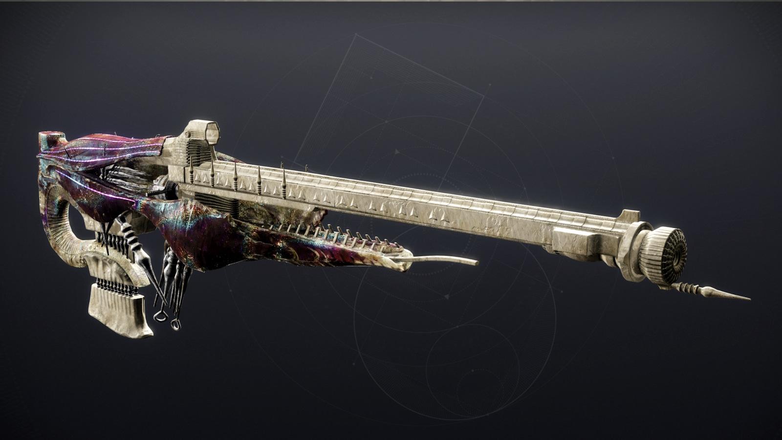 The new Wicked Implement Exotic Scout Rifle from Destiny 2.