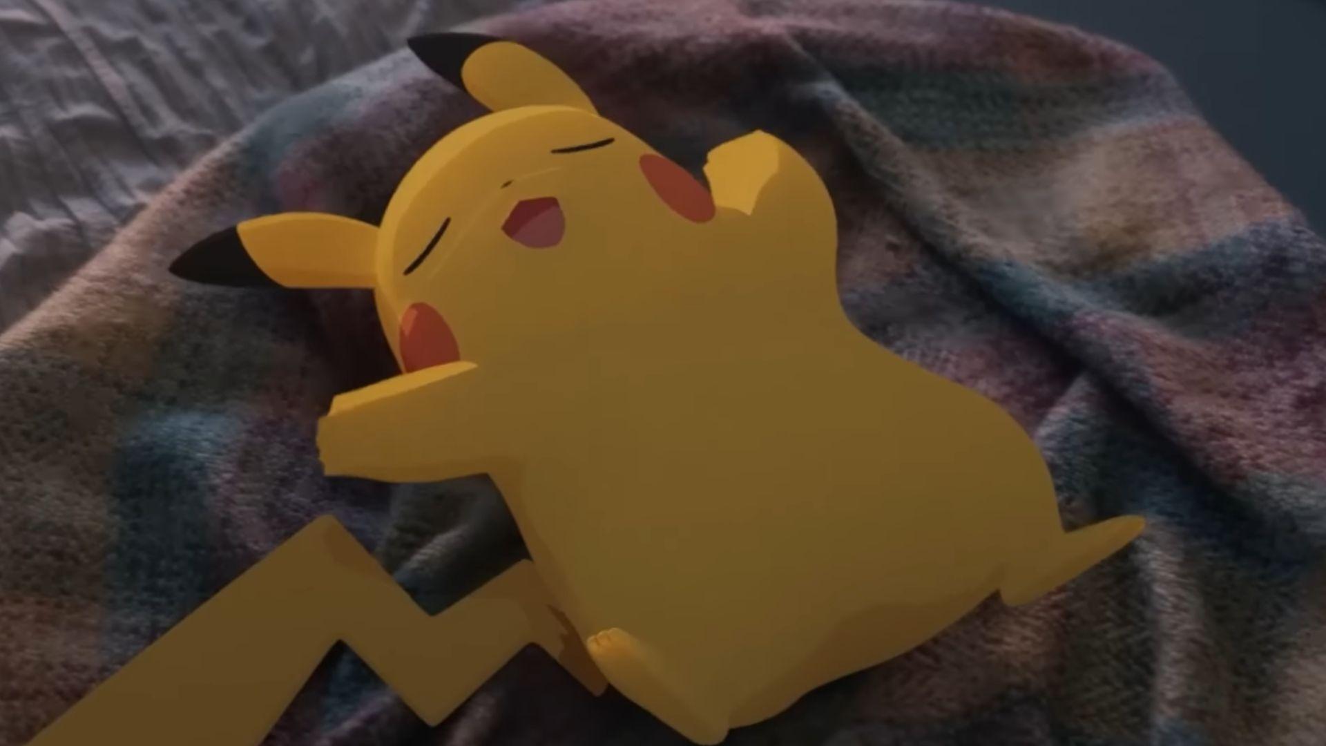 Pikachu sleeping