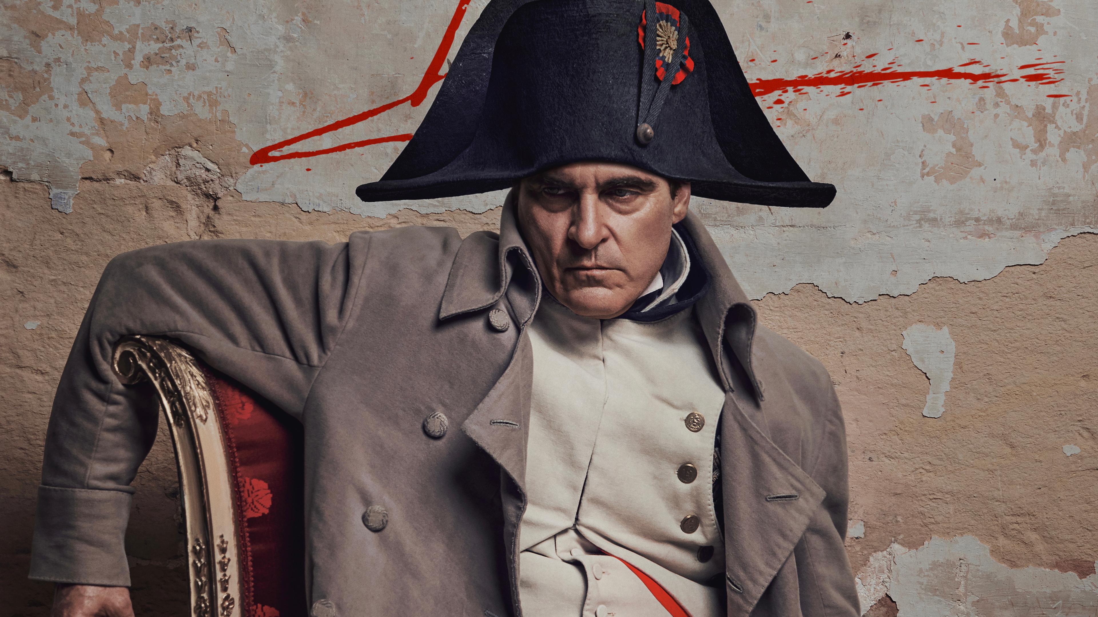 Joaquin Phoenix as Napoleon.