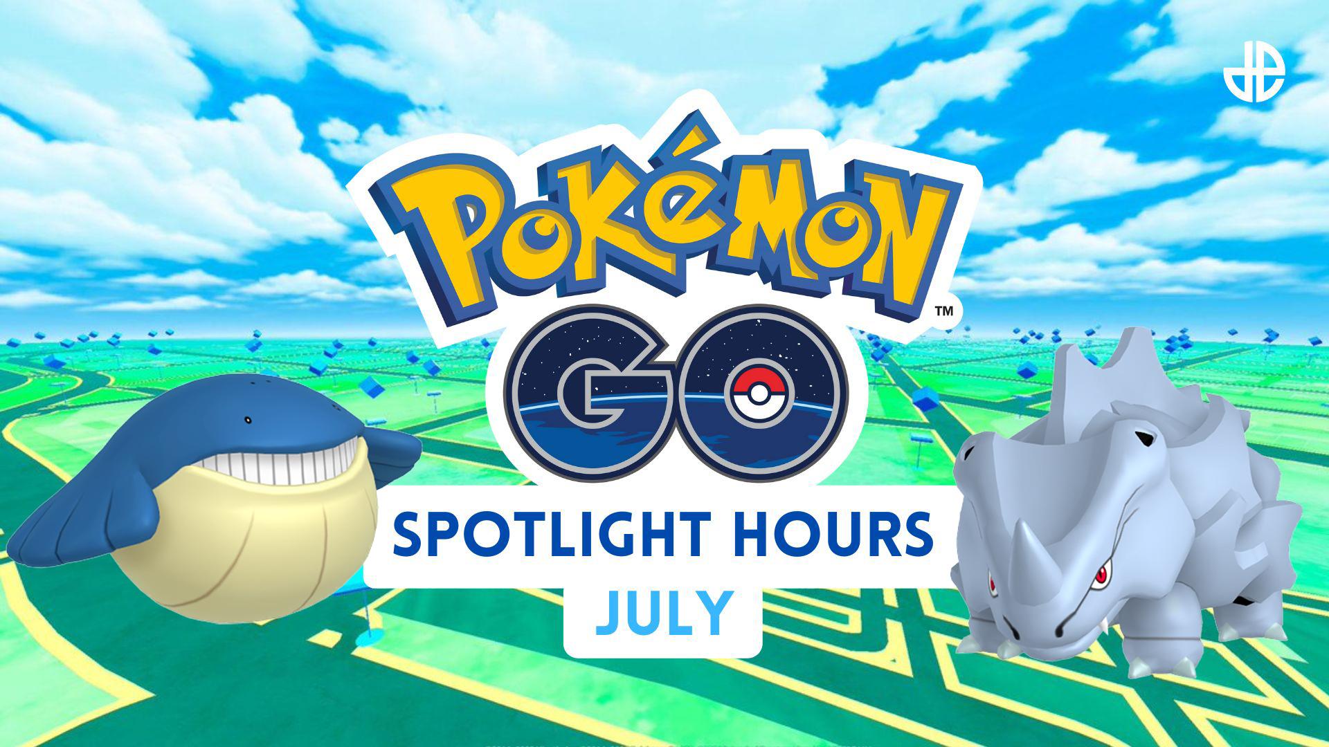 Wailmer appearing in the Pokemon Go Spotlight Hour schedule for July 2023