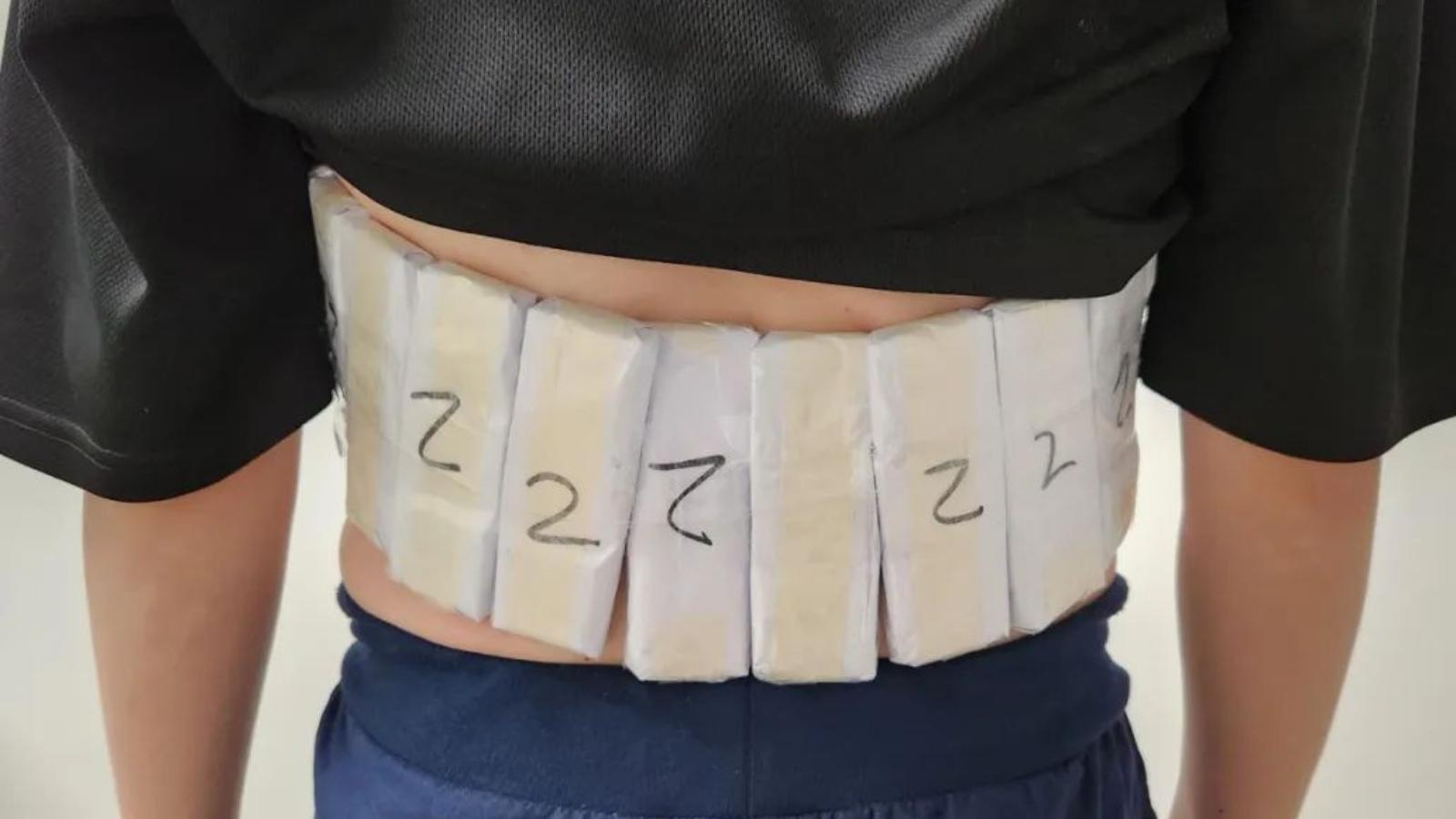 CPUs strapped to a man's stomach