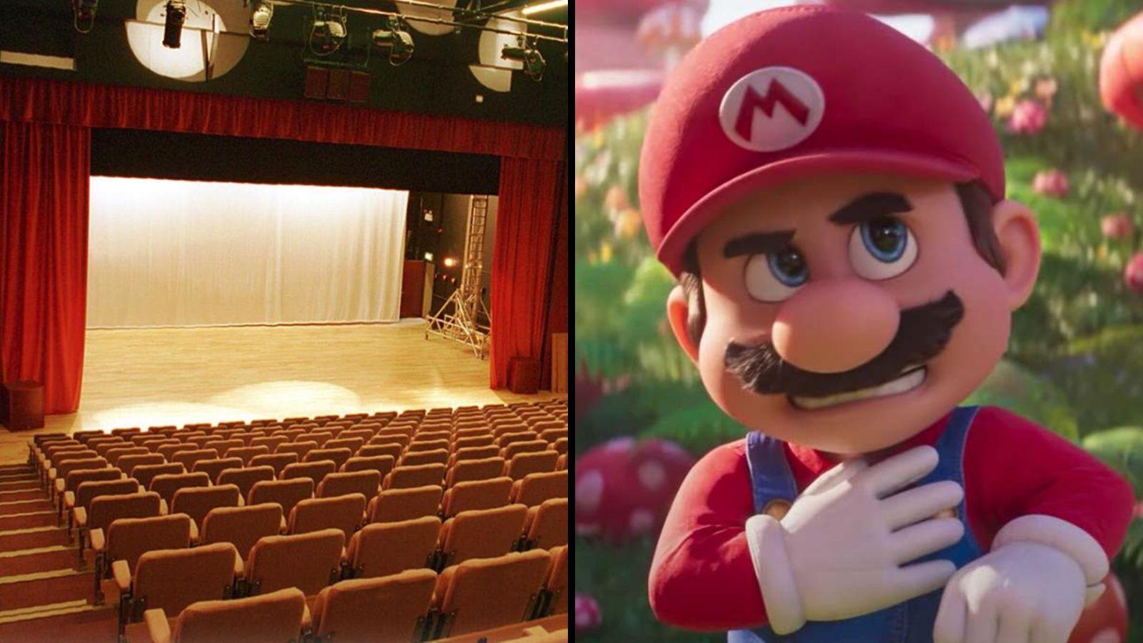 Indecent image intrudes the Super Mario Bros. Movie children's screening