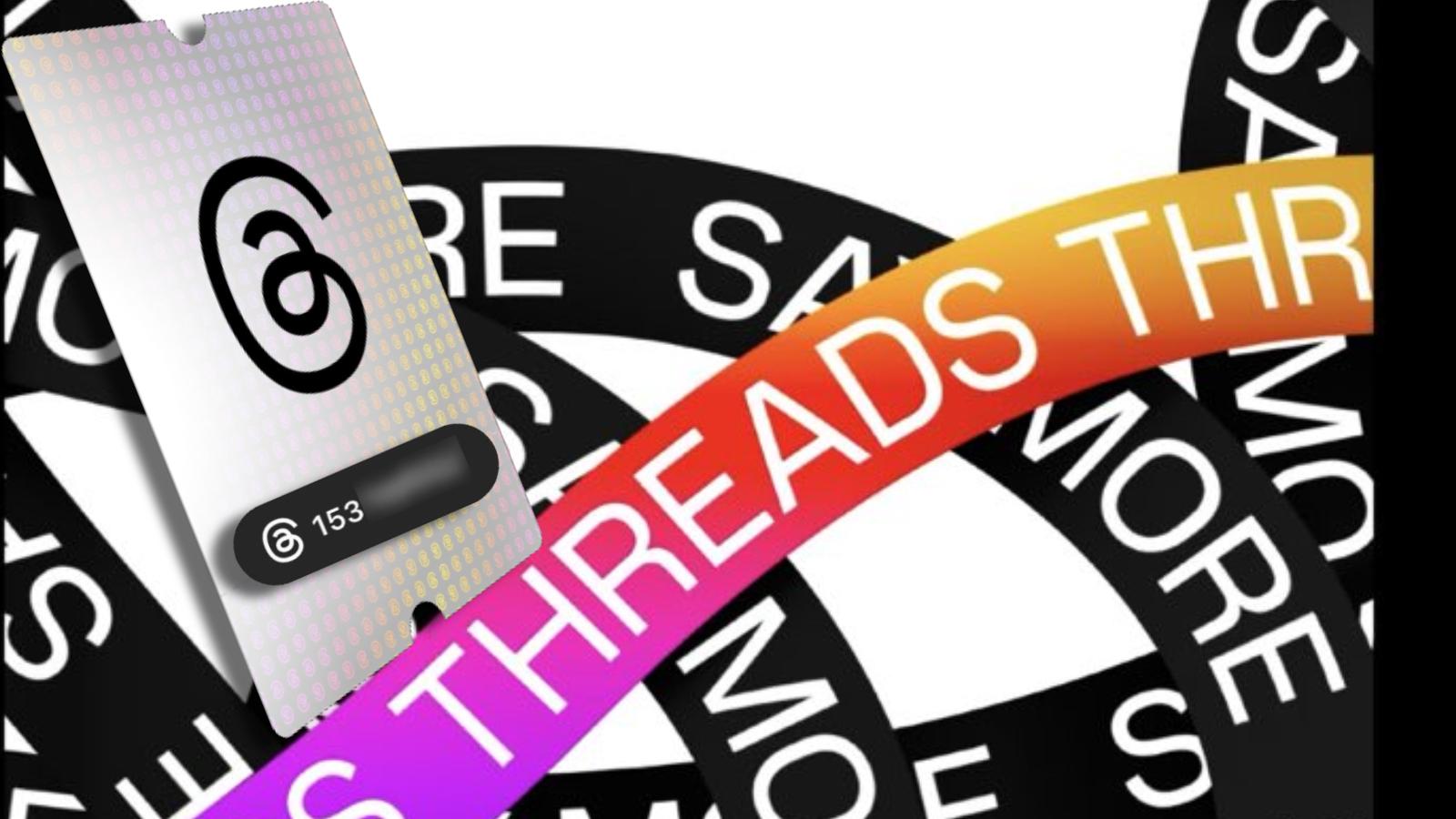 Threads promo image with ticket and 15 million user number